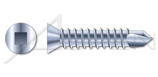 AISI 304 Stainless Steel (18-8) Type "A" Flat Slot Drive Self-Tapping Sheet Metal Screw - Image 1