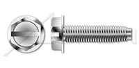 18-8 Stainless Steel Passivated and Waxed Hex Indented Washer Head Slotted Drive Trilobe Thread Rolling Screw for Metals
