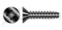 Steel Black Oxide and Waxed Flat Phillips® Drive 48-2 Thread Trilobe Thread Rolling Screw for Plastics
