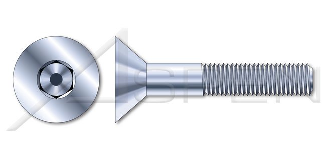 Class 8.8 Steel Zinc Plated Flat Head Socket Cap Screw - Image 1