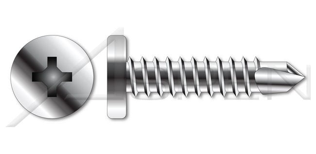 Stainless Steel with Corrosion Resistant Coating Hex Indented Washer Head Self-Drilling Screw - Image 1
