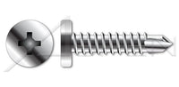 Stainless Steel with Corrosion Resistant Coating Hex Indented Washer Head Self-Drilling Screw