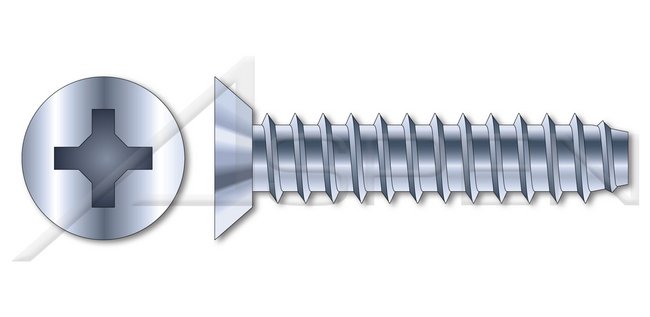 Steel Black Zinc and Baked Flat Undercut Phillips® Drive Self-Drilling Screw - Image 1