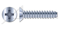 Steel Black Zinc and Baked Flat Undercut Phillips® Drive Self-Drilling Screw