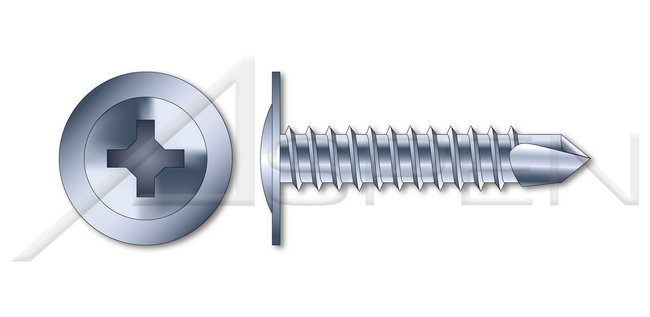 AISI 410 Stainless Steel Type "A" Hex Indented Washer Head Self-Tapping Sheet Metal Screw - Image 1