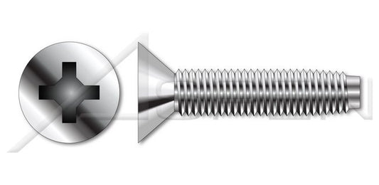 18-8 Stainless Steel Passivated and Waxed Flat Phillips® Drive Trilobe Thread Rolling Screw for Metals - Image 1