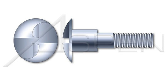 Steel Zinc Plated Truss Head Tamper Resistant One-Way Slotted Drive Security Shoulder Screw - Image 1