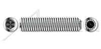 AISI 304 Stainless Steel (18-8) Knurled Cup Point Full Thread Hex Socket Set Screw