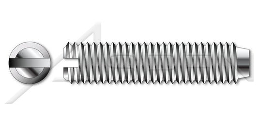 A2 Stainless Steel Flat Point Slotted Set Screw - Image 1