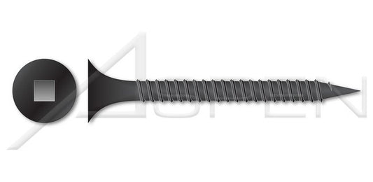 Steel Black Phosphate Bugle Square Drive Fine Thread Drywall Screw - Image 1
