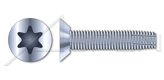 Steel Zinc Plated and Baked Type "F" Flat Undercut 6 Lobe Torx® Drive Thread Cutting Screw - Image 1