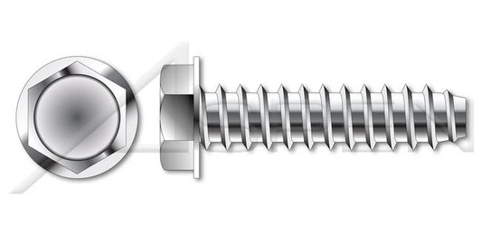 Steel Zinc Plated and Baked Hex Indented Washer Slotted Self-Drilling Screw - Image 1