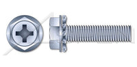 Steel Zinc Plated and Baked Hex Indented Washer Phillips® Drive External Tooth Washer Safety and Environmental Management System (SEMS) Machine Screw
