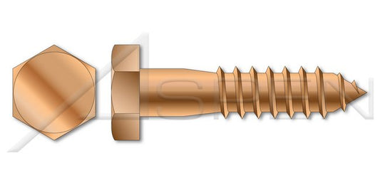 Silicon Bronze Hex Head Lag Screw - Image 1
