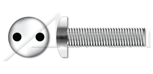 Steel Zinc Plated Flat Head Tamper Resistant Notched Spanner Drive Security Machine Screw - Image 1