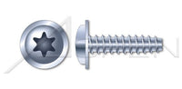 Steel Zinc Plated Pan Flange Head 6Lobe Torx® Drive Thread Rolling Screw for Plastics