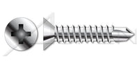 AISI 304 Stainless Steel (18-8) Type "AB" Pan Slot Drive Self-Tapping Sheet Metal Screw