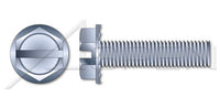 Steel Black Oxide Oval Slot Drive 82 Degree Countersink Full Thread Machine Screw