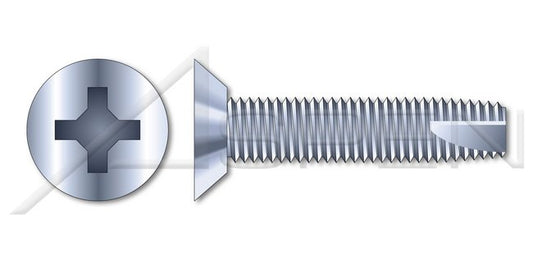 Steel Zinc Plated and Baked Type "23" Flat Undercut Phillips® Drive Thread Cutting Screw - Image 1