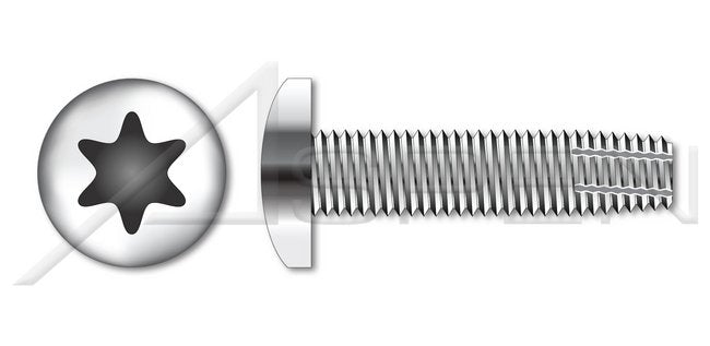 AISI 304 Stainless Steel (18-8) Type "F" Pan 6 Lobe Torx® Drive Thread Cutting Screw - Image 1