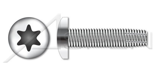 AISI 304 Stainless Steel (18-8) Type "F" Pan 6 Lobe Torx® Drive Thread Cutting Screw - Image 1