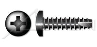 Steel Black Oxide and Oil Type "25" Pan Phillips® Drive Thread Cutting Screw