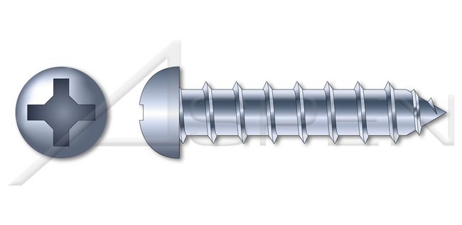 Steel Zinc Plated and Baked Hex Indented Washer Phillips®/Slot Combo Drive Self-Drilling Screw - Image 1