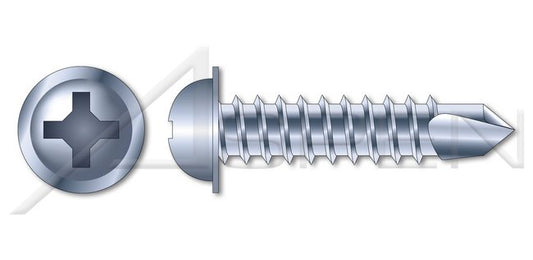 AISI 410 Stainless Steel Type "A" Pancake Head Phillips® Drive Self-Tapping Sheet Metal Screw - Image 1