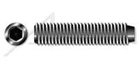 Alloy Steel Knurled Cup Point Full Thread Hex Socket Set Screw