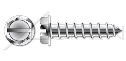 Steel Black Zinc Type "AB" Hex Indented Washer Phillips® Drive Self-Tapping Sheet Metal Screw - Image 1