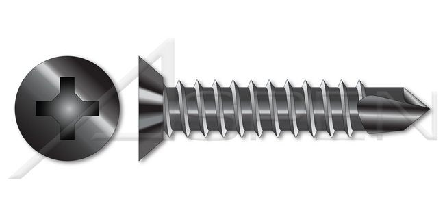 AISI 316 Stainless Steel Type "A" Flat Phillips® Drive Self-Tapping Sheet Metal Screw - Image 1