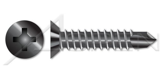 AISI 316 Stainless Steel Type "A" Flat Phillips® Drive Self-Tapping Sheet Metal Screw - Image 1