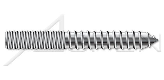 AISI 304 Stainless Steel (18-8) Full Thread Hanger Bolt - Image 1