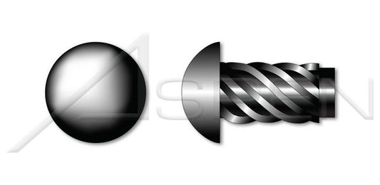 Steel Black Oxide Round Head U-Drive Hammer Screw - Image 1