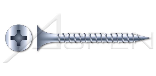 Steel Zinc Plated Bugle Phillips® Drive Coarse Thread Drywall Screw - Image 1