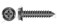 Steel Zinc Plated and Baked Type "AB" Hex Indented Slotted Self-Tapping Sheet Metal Screw