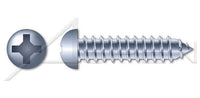 Steel Zinc Plated Flat Phillips® Drive Full Thread Hi-Lo Self-Tapping Sheet Metal Screw