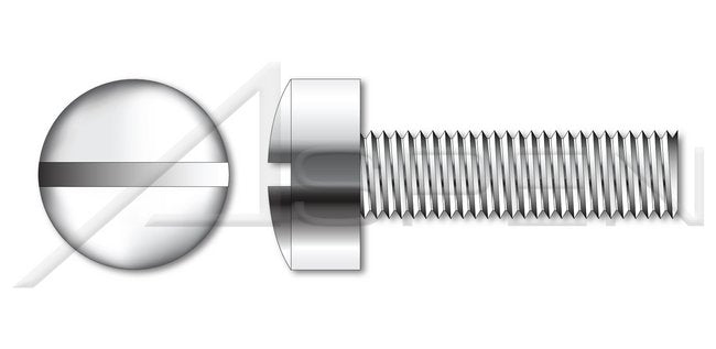 AISI 304 Stainless Steel (18-8) Thread-Locking Patch Pan Phillips® Drive Full Thread Machine Screw - Image 1