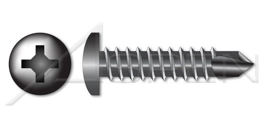 AISI 304 Stainless Steel (18-8) Type "A" Oval Square Drive Self-Tapping Sheet Metal Screw - Image 1