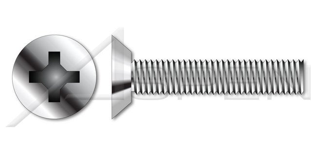 AISI 304 Stainless Steel (18-8) Round Washer Head Square Drive Machine Screw - Image 1