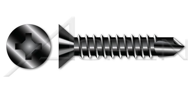 AISI 410 Stainless Steel Pancake Head Phillips® Drive Self-Drilling Screw - Image 1
