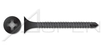 Steel Black Phosphate Self-Drilling Point Bugle Phillips® Drive Fine Thread Drywall Screw