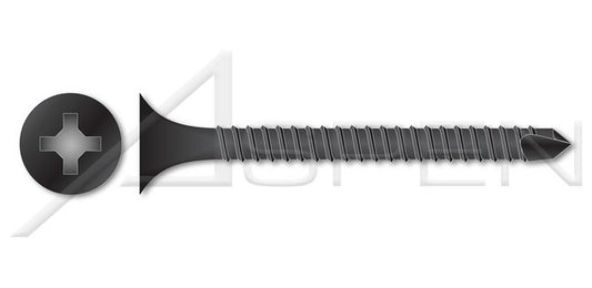 Steel Black Phosphate Self-Drilling Point Bugle Phillips® Drive Fine Thread Drywall Screw - Image 1
