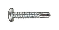Hard Zinc Phillips Pan Self Drilling Screws - 8-18 x 1"