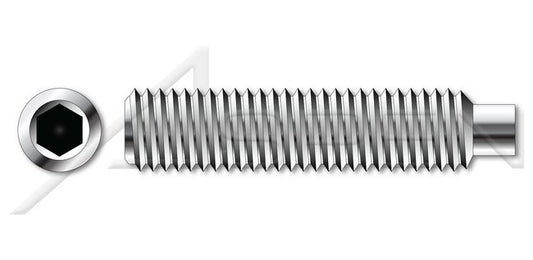 A2 Stainless Steel Dog Point Hex Socket Set Screw - Image 1