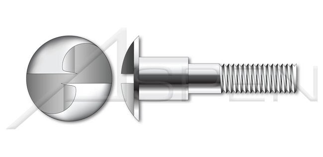 Steel Chrome Plated Truss Head Tamper Resistant One-Way Slotted Drive Security Shoulder Screw - Image 1