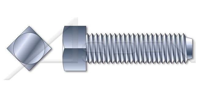 Steel Zinc Plated Square Head Cup Point Set Screw - Image 1