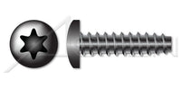Steel Black Zinc Pan 6Lobe Torx® Drive 48-2 Double-Lead Thread Trilobe Thread Rolling Screw for Plastics