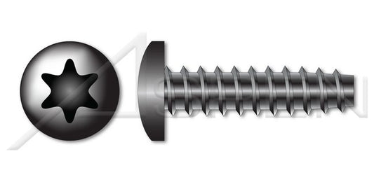 Steel Black Zinc Pan 6Lobe Torx® Drive 48-2 Double-Lead Thread Trilobe Thread Rolling Screw for Plastics - Image 1
