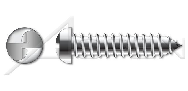 AISI 304 Stainless Steel (18-8) Flat Phillips® Drive Full Thread Hi-Lo Self-Tapping Sheet Metal Screw - Image 1